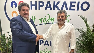 Ο Μύρων Παντελάκης υποψήφιος με τον Μιχάλη Καραμαλάκη