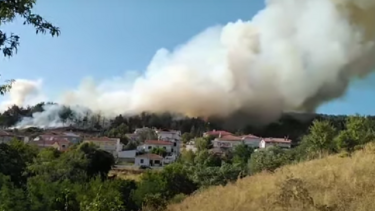 Μεγάλη φωτιά στα Γρεβενά μία "ανάσα" από σπίτια!