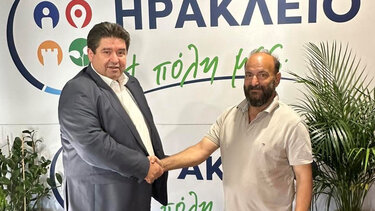 Στο πλευρό του Μιχάλη Καραμαλάκη ο Πρόεδρος της Κοινότητας Βενεράτου