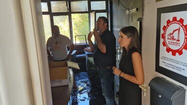 Στο Εργατικό Κέντρο Ηρακλείου η Ελένη Βατσινά