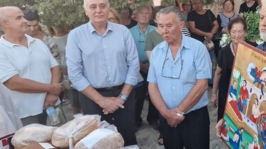 Ο Π. Μπαριτάκης στο μνημόσυνο για τους ήρωες που πέθαναν για την πατρίδα