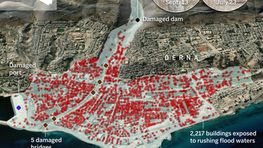 Λιβύη: Στους 11.300 οι επιβεβαιωμένοι νεκροί στην πόλη Ντέρνα