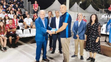 Στην τελετή λήξης των Παράκτιων Μεσογειακών Αγώνων ο Δήμαρχος Ηρακλείου Βασίλης Λαμπρινός