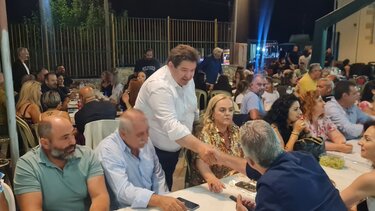 Θερμή υποδοχή του Μιχάλη Καραμαλάκη στον Προφήτη Ηλία