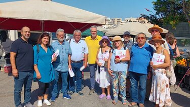 "Λαϊκή Συσπείρωση" Ηρακλείου -Περιοδεία στη λαϊκή αγορά Πατελών