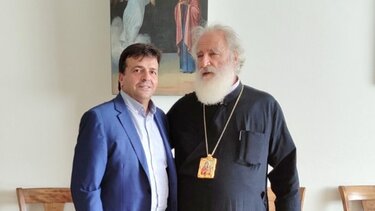 Επίσκεψη Συριγωνάκη στον Μητροπολίτη Αρκαλοχωρίου Καστελλίου Βιάννου