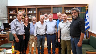 Επίσκεψη Δανέλλη στον Σταύρο Αρναουτάκη