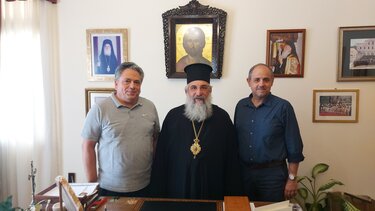 Στον Αρχιεπίσκοπο Ευγένιο, ο νέος Διευθυντής β'βάθμιας Εκπαίδευσης Ν. Ηρακλείου