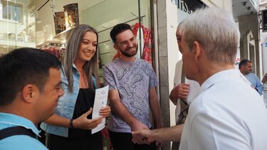 Στην Έβανς, με το εξειδικευμένο ερωτηματολόγιό του ο Αλέξης Καλοκαιρινός