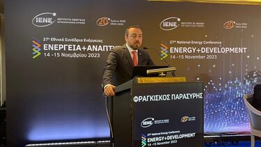 Στο 27ο Ετήσιο Εθνικό Συνέδριο «Ενέργεια και Ανάπτυξη» ο Φρ. Παρασύρης