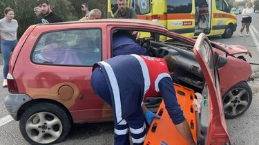 Τροχαίο με έναν τραυματία στη ΒΙΠΕ Ηρακλείου