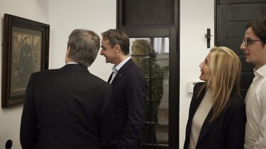 Φωτογραφίες από τη συνάντηση Μητσοτάκη-Μπλίνκεν στα Χανιά