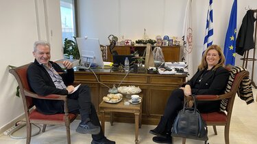 Συνάντηση Αλέξη Καλοκαιρινού - Μαρίας Καναβάκη