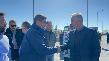 Στο μπλόκο του Κάστρου Βοιωτίας ο Λευτέρης Αυγενάκης