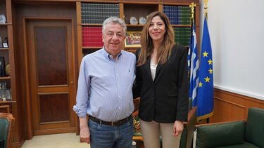 Στον Περιφερειάρχη Κρήτης η υποψήφια ευρωβουλευτής, Μαρία Δαφέρμου