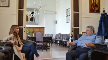 Στον Περιφερειάρχη Χανίων η υποψήφια Ευρωβουλευτής, Μαρία Δαφέρμου 