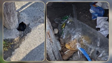 Μια τρύπα στο οδόστρωμα ... κίνδυνος!