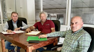 Συνάντηση Καλαντζάκη με τον πρόεδρο του ΤΕΟΒ Κουτσουρά