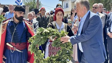 Στ. Αρναουτάκης: "Ο Μυλοπόταμος και τα Λιβάδια κατέθεσαν θυσία αίματος στους αγώνες του λαού μας"