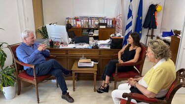 Συνάντηση του Δημάρχου Ηρακλείου με τη Βουλευτή του ΠΑΣΟΚ- Κίνημα Αλλαγής Ελένη Βατσινά 