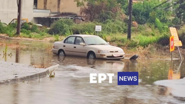 Ιωάννινα: Πλημμύρες και ζημιές στην πόλη από το ξαφνικό μπουρίνι