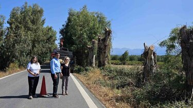 Αυτοψία του Αντιπεριφερειάρχη Ηρακλείου σε έργο κλαδοκοπών στο επαρχιακό οδικό δίκτυο