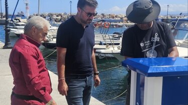 Στο Αλιευτικό Καταφύγιο Ροδιάς ο Δήμαρχος Μαλεβιζίου Μεν. Μποκέας 