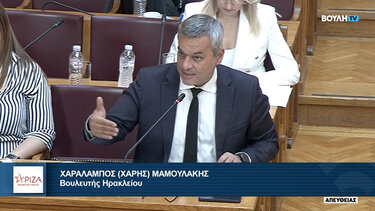 Μαμουλάκης: «Πρέπει να αντλήσουμε γνώση από το παρελθόν. Τα ίδια λάθη δε θα πρέπει να επαναληφθούν!»