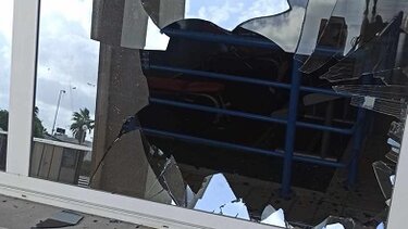 Έσπασε τμήμα από τζάμι στο Παγκρήτιο Στάδιο