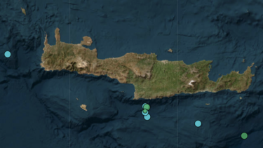 Διπλός σεισμός το βράδυ της Δευτέρας στην Κρήτη 