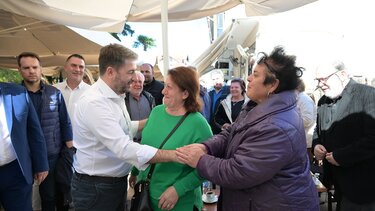 Θερμή υποδοχή Ανδρουλάκη στα Κουφάλια