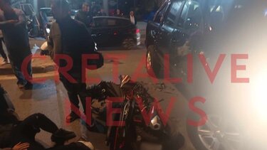 Μοτοσικλέτα συγκρούστηκε με αγροτικό σε κεντρική λεωφόρο του Ηρακλείου - Δείτε φωτογραφίες!