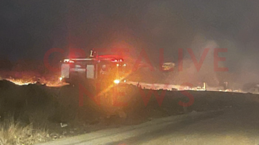 φωτιά στον καταυλισμό 