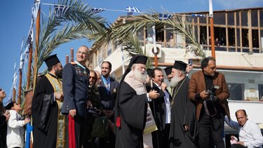 Ο Γιάννης Κεφαλογιάννης στην τελετή αγιασμού των υδάτων στην Αλεξάνδρεια της Αιγύπτου