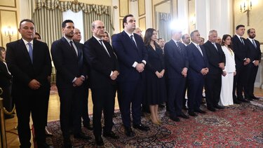 Ορκωμοσία κυβέρνηση προεδρικό 