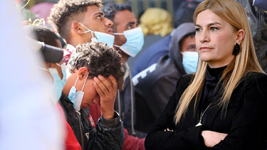 Σέβη Βολουδάκη, μεταναστευτικό