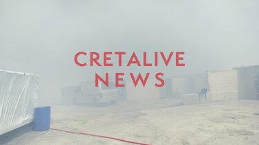 Έσβησε η μεγάλη φωτιά στον καταυλισμό στη ΒΙΠΕ Ηρακλείου (φωτογραφίες)