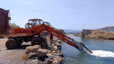 εργασίες διάνοιξης Ελούντα