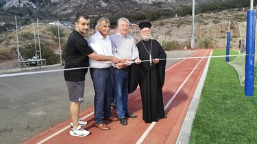 Εγκαινιάστηκε το ανακαινισμένο Δημοτικό Στάδιο Φουρφουρά «Μ. Μαράκης» από τον Περιφερειάρχη και τον Δήμαρχο Αμαρίου
