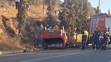 Τροχαίο Ανατροπή Ηράκλειο