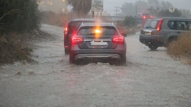 Κακοκαιρία βροχή Ηράκλειο