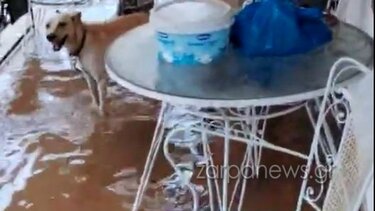 Πλημμύρα σπίτι Χανιά
