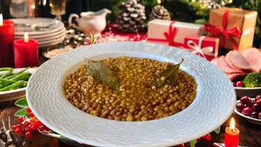 φακές χριστούγεννα 