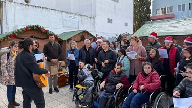 Τα παιδιά του Ε.Ε.Ε.ΕΚ. Τυμπακίου γέμισαν το Δημαρχείο Φαιστού με κάλαντα και ευχές