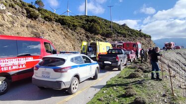 Τραγωδία στα Χανιά: Νεκρός άνδρας που έπεσε σε γκρεμό με αγροτικό 
