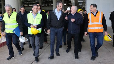 Κυριάκος Μητσοτάκης, Αεροδρόμιο Καστελίου, Εργοτάξιο