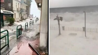 Ιταλία: Τσουνάμι "έπνιξε" τη Σικελία - Πλημμύρισαν πολλές περιοχές