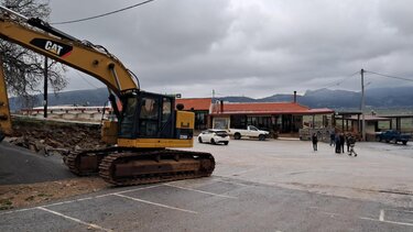 Ξεκίνησαν οι εργασίες στην Πλατεία Ευρώπης στο Ψυχρό