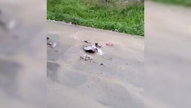 Τα βουλωμένα φρεάτια και η νεροποντή "κατέβασαν" σκουπίδια μπροστά από σπίτι