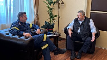 Στον Αντιπεριφερειάρχη Χανίων ο νέος Περιφερειακός Διοικητής των Πυροσβεστικών Υπηρεσιών Κρήτης 